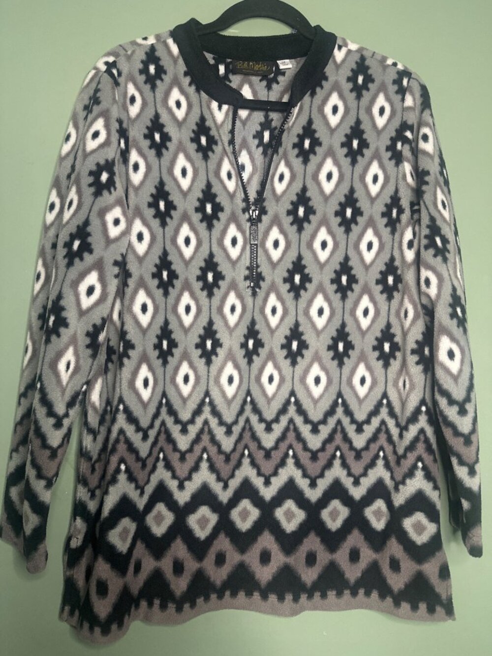 Bob Mackie Wearable Art Sweater Women’s M Bohemian Classic Aztec Western